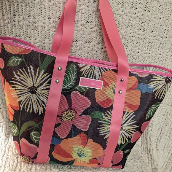 Vera Bradley Handbags - Vera Bradley Large Mesh Beach Tote Jazzy Blooms